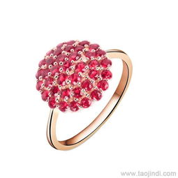 璀璨之選 18K玫瑰金紅寶石戒指DA392全方位解析